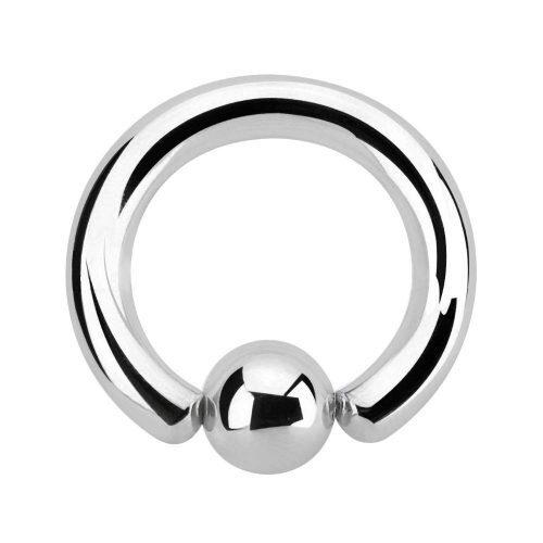 HEAVY GAUGE 316L SURGICAL STEEL CAPTIVE BEAD RING MALE HOOP 12G 10G 8G 6G 4G 2G