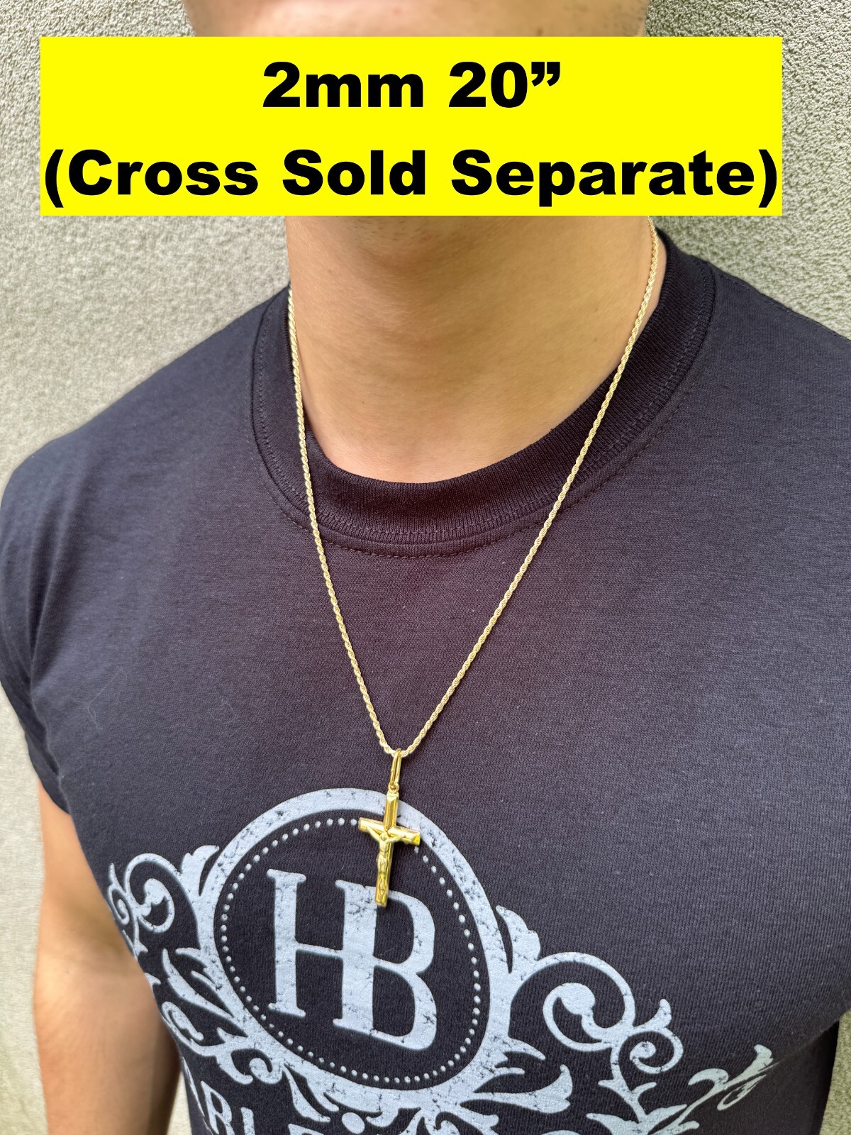 Men’s Women’s Real 14k Gold Plated Solid 925 Sterling Silver Rope Chain 1.5-5mm