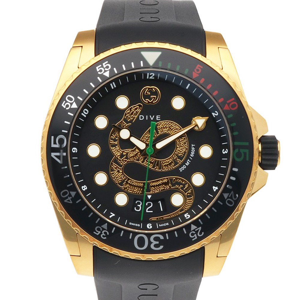 GUCCI dive snake Watches YA136219/136.2 Stainless Steel used