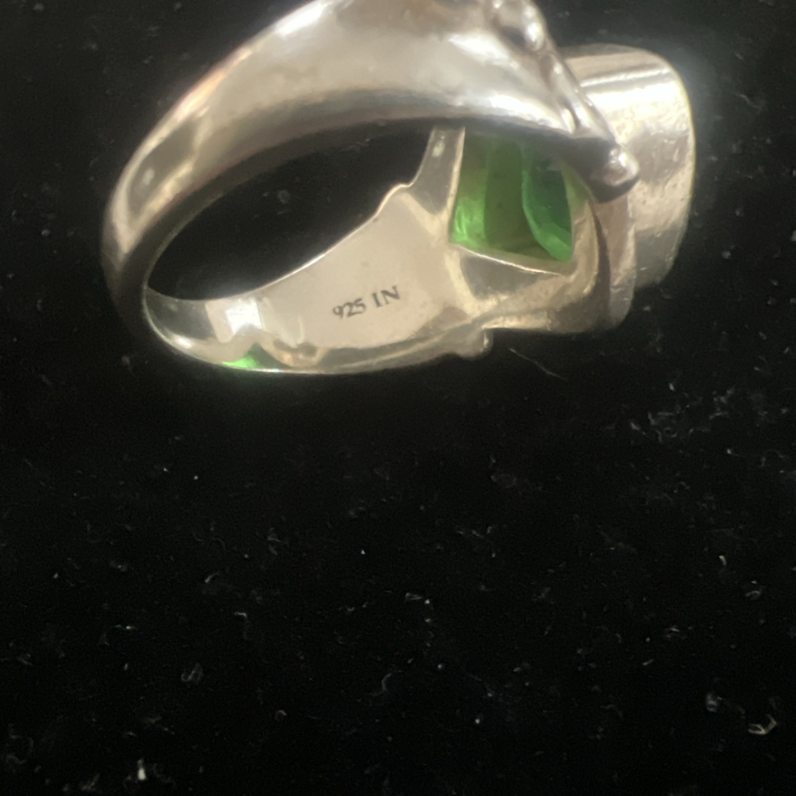 SAJEN Sterling Silver & Caribbean Blue Quartz Cocktail Ring Size 7
