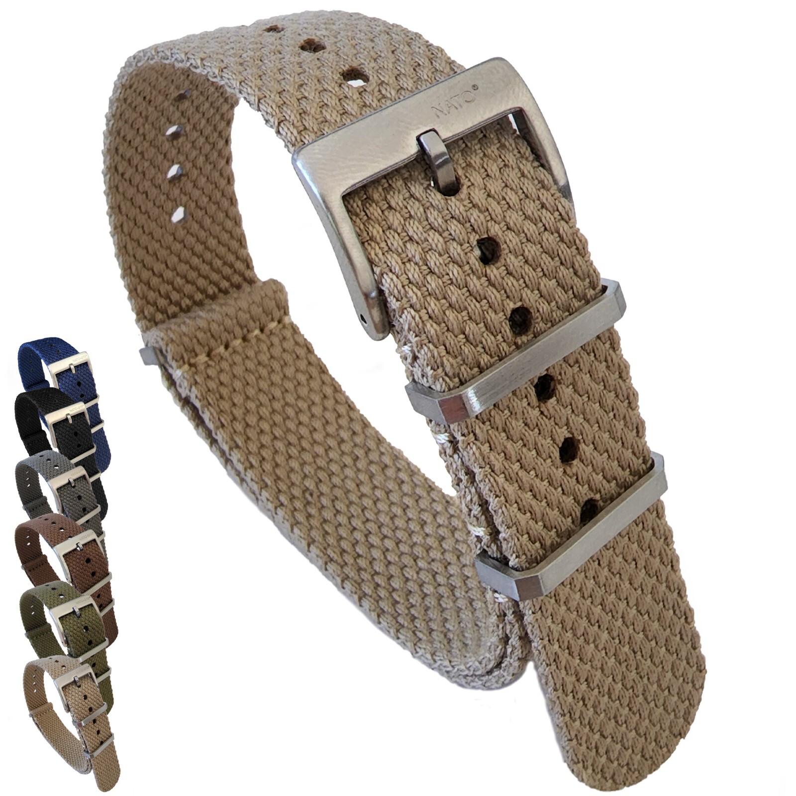 NATO® Hemp Eco Friendly Heavy Nylon Watch strap Breathable Ultra Soft Flexible