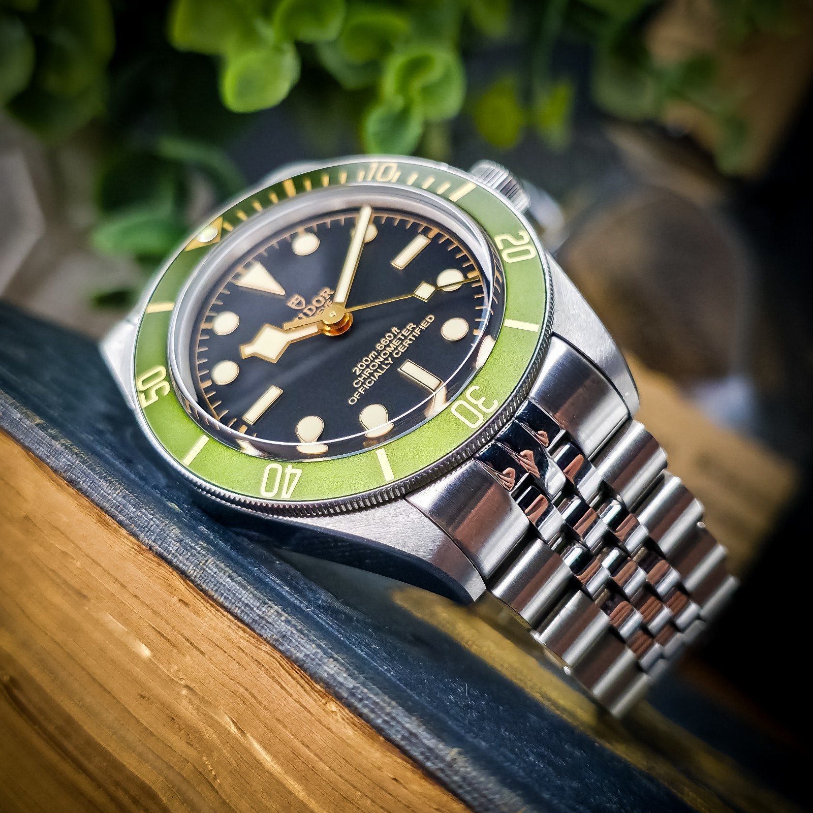1-of-1 Tudor Black Bay 58 On Jubilee, Green Bezel, 39mm, 79030N
