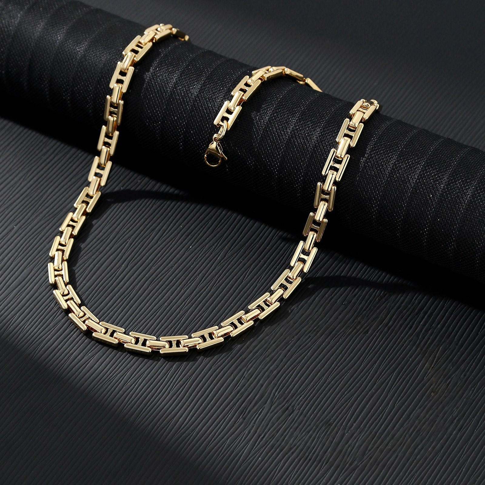 Fade-free Stainless Steel Link Set, Suitable for Men & Women Daily Wear
