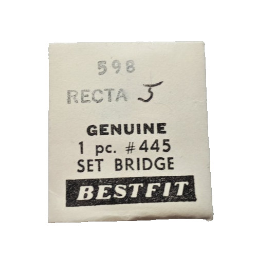 Recta J Setting Lever Spring Set Bridge watch part #445/598