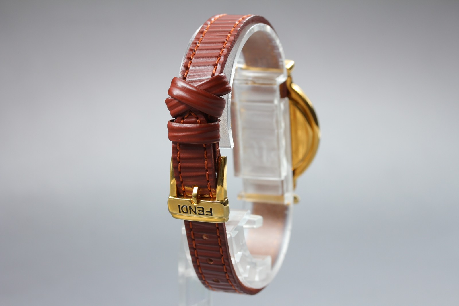 FENDI 640L 6 Colors Change Belt Gold Quartz Vintage Women’s Watch w/Box