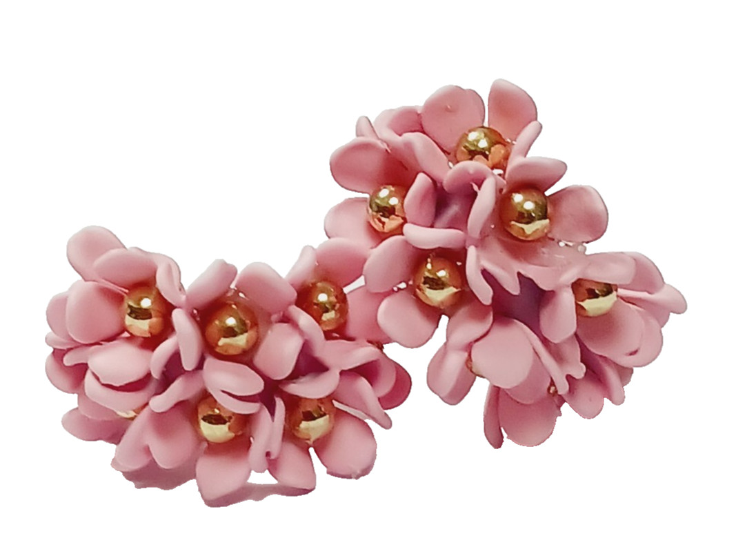 Womens Flower Earrings, One Pair – Please Choose Color