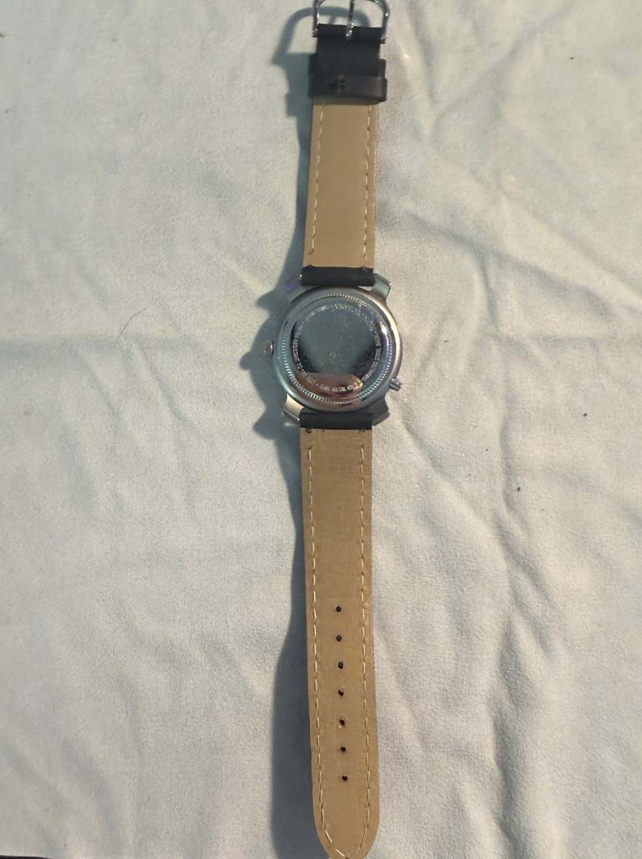 Victorinox Swiss Army Quartz Date 38mm White Dial Black Leather 30m Bezel