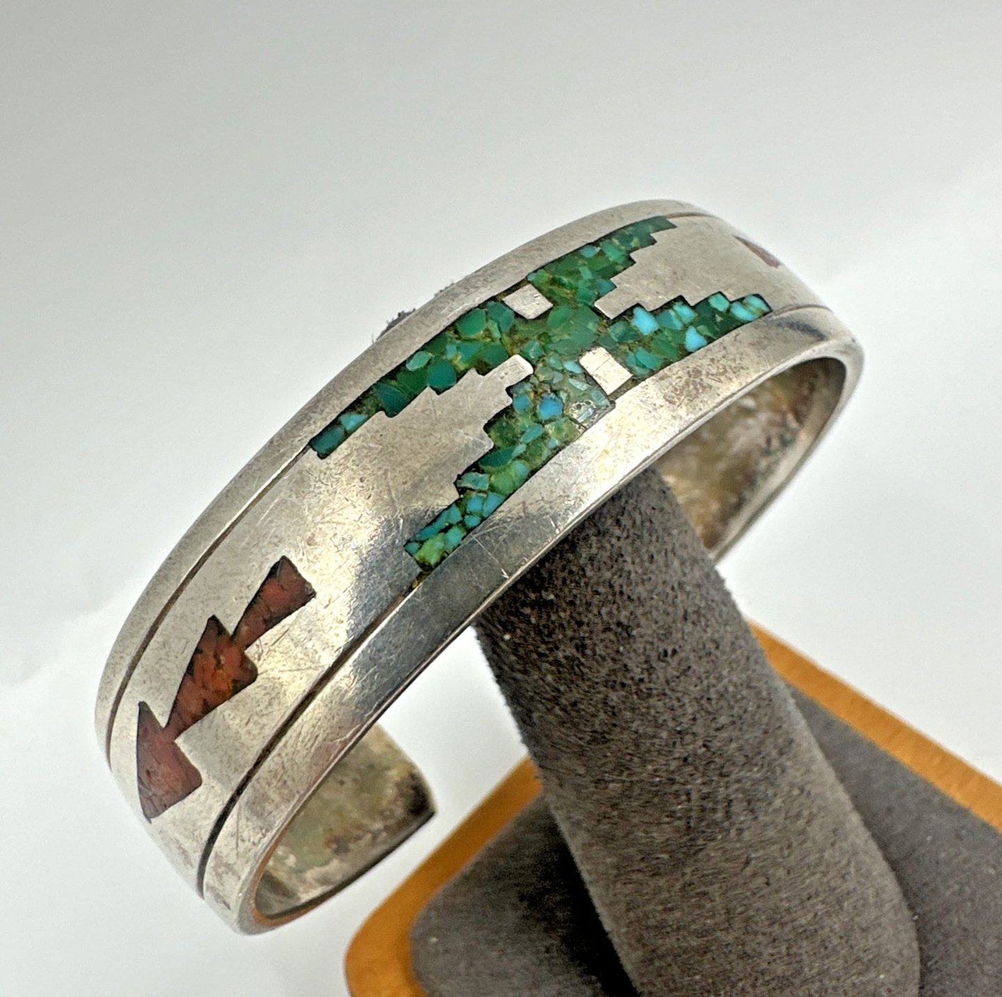 Vtg Early Tommy Singer Cuff Bracelet Sterling Sz 5.5 – ~6 Navajo 34.2g 13.5mm