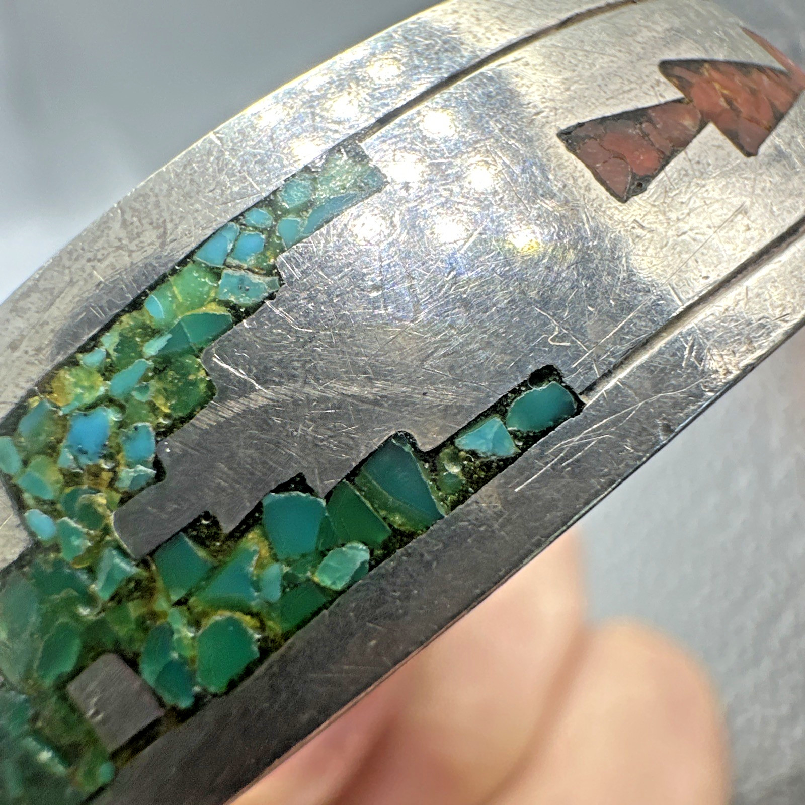 Vtg Early Tommy Singer Cuff Bracelet Sterling Sz 5.5 – ~6 Navajo 34.2g 13.5mm