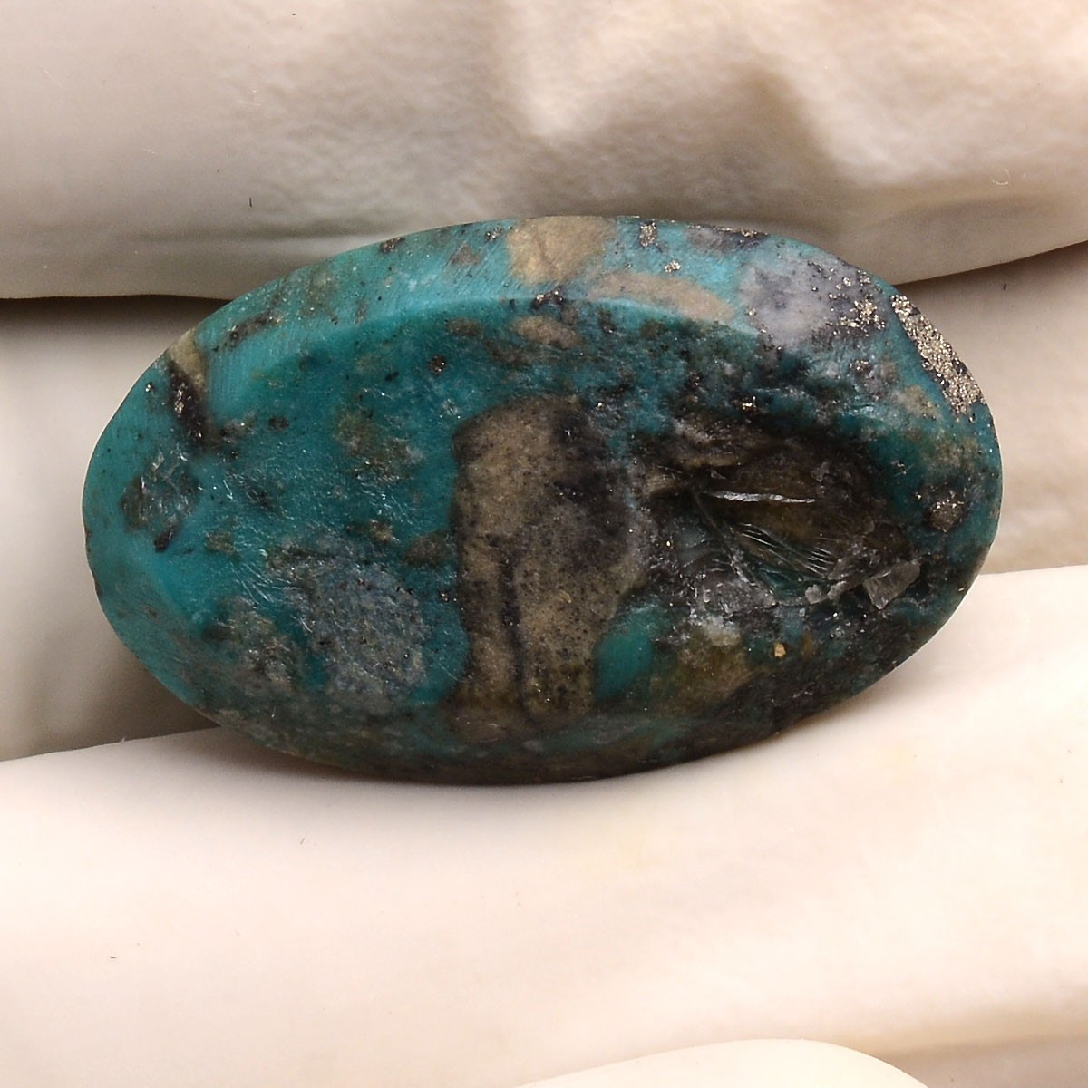 28.00 Cts Natural Persian Turquoise 26mmx16mm Oval Cabochon Untreated Gemstone