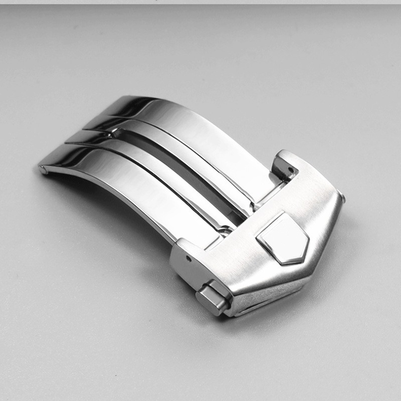 Quality Solid Stainless Steel Butterfly Clasp Folding Buckle 18 20 for TAG Heuer