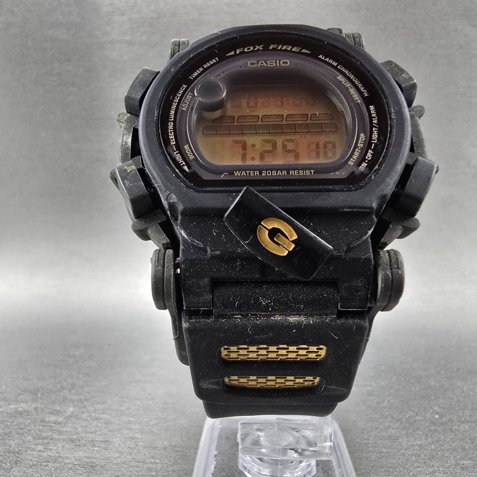 Casio G-Shock DW-003 Watch Men 44mm Black Gray Alarm Chronograph New battery