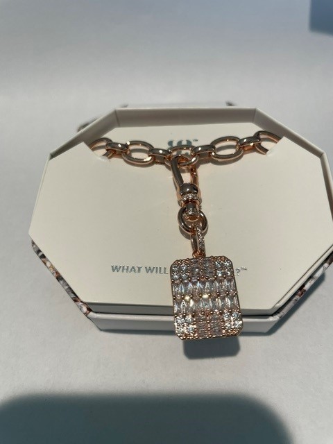 BP Necklace NK28221 Be Anything But Basic CZ Rose Gold Plated