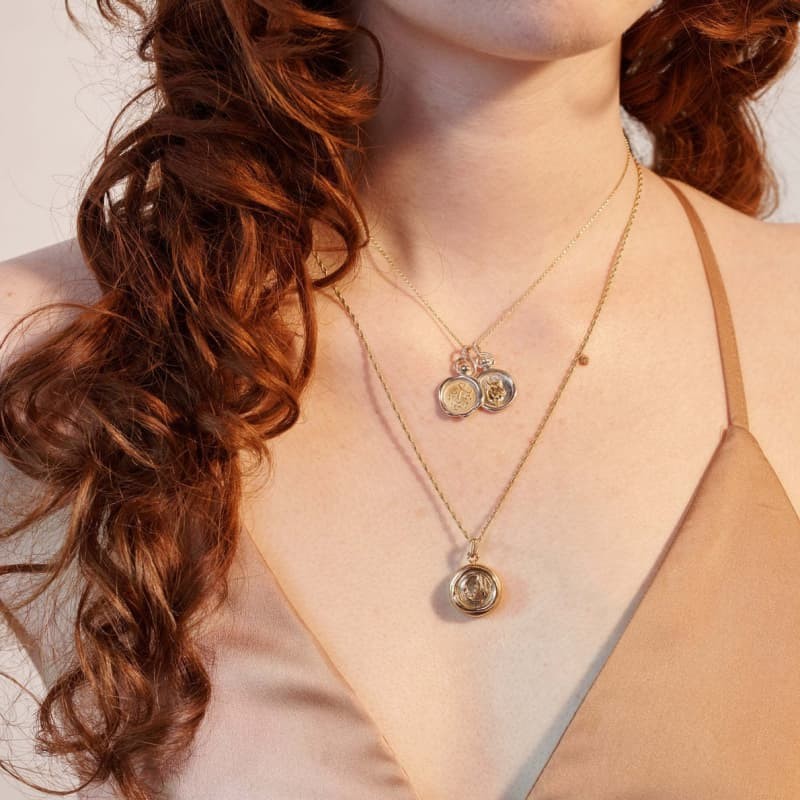 Zodiac Pendant Astrology Choker Horoscope Sign Necklace Constellation Charm Link