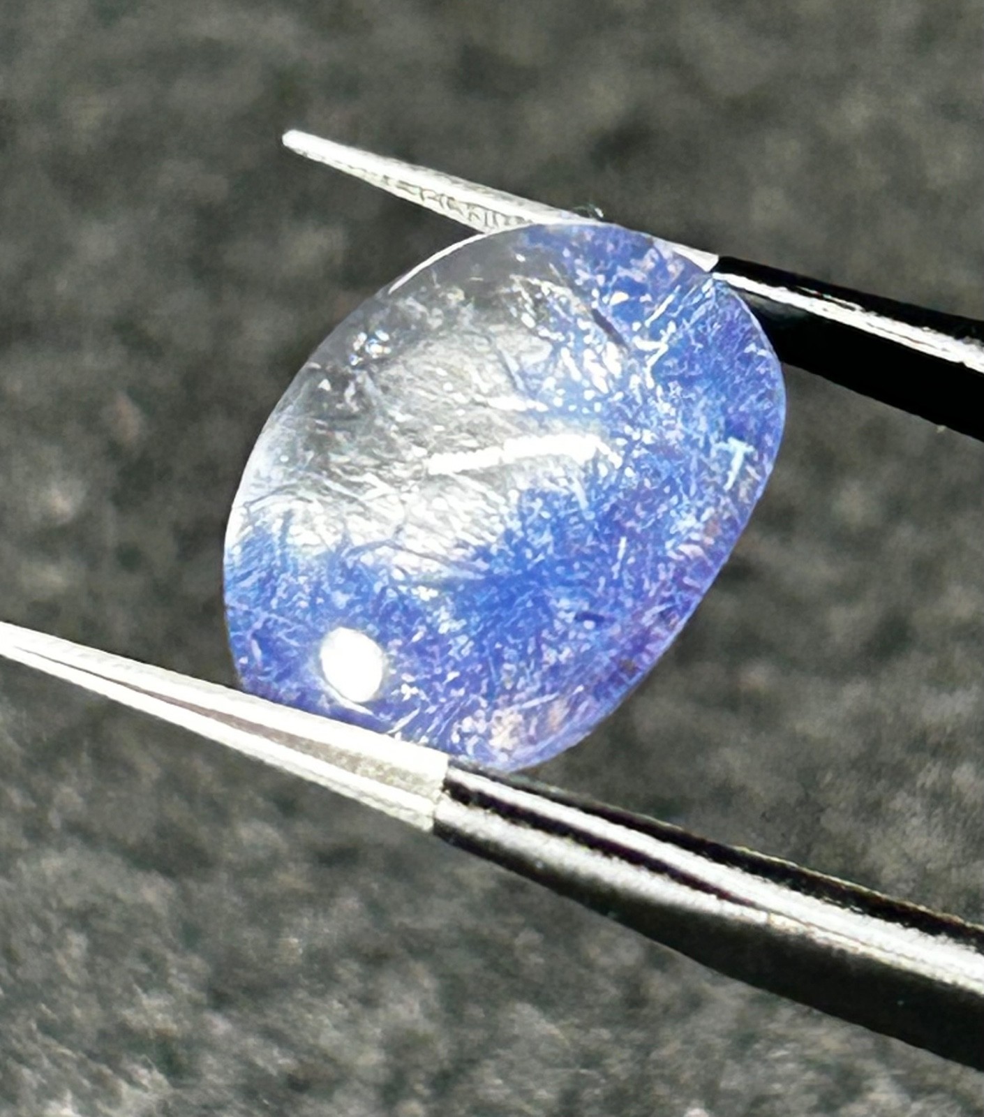 LPDS-1 Dumortierite in Quartz blue 6.40ct 12x10x7mm rough dumo