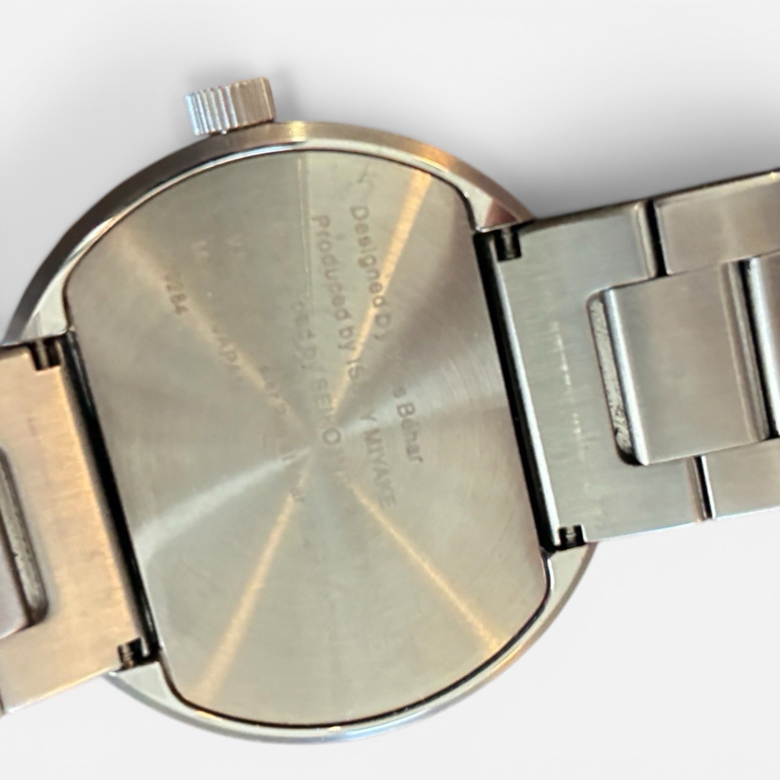 Issey Miyake TO Tokujin Yoshioka Seiko VJ20-0060 Silver Watch Japan