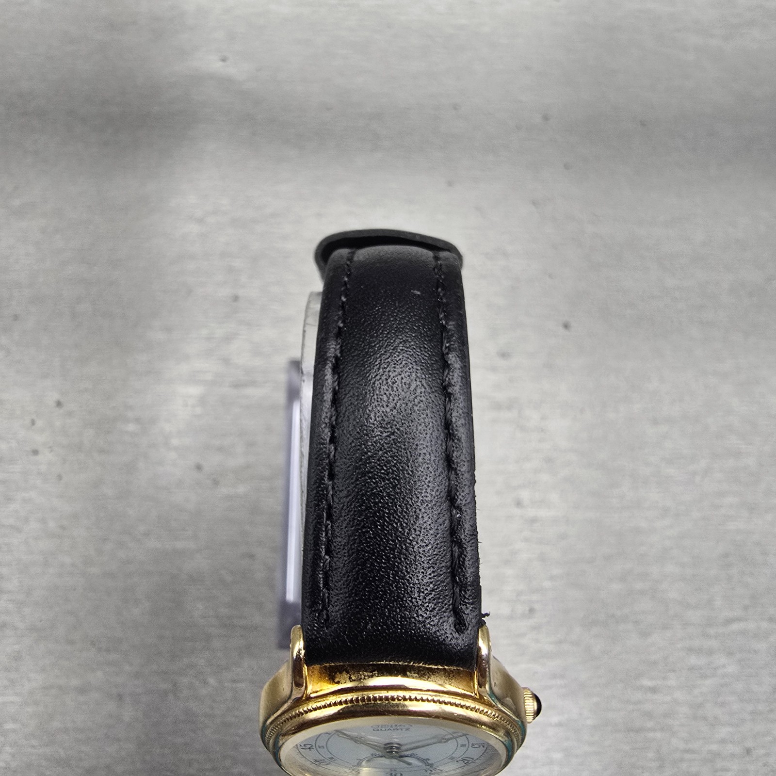 Seiko Moon Phase Watch Women 24mm White Dial Gold Tone 4K22-0050 New Battery VTG