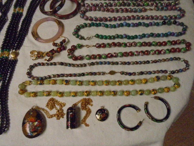 VINTAGE-NOW Jewelry Lot, Asian Cloisonne, All Unused from Compulsive Owner, EX++