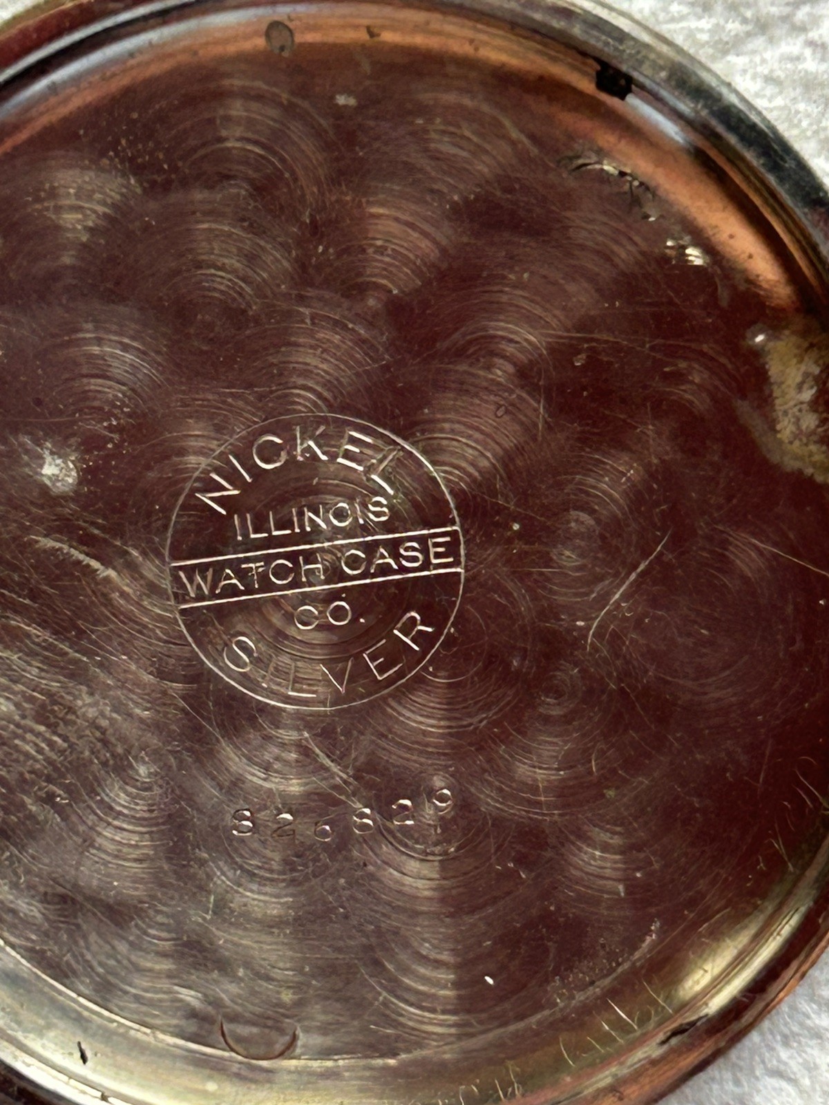Nickle Silver Pocket Watch 1922 Elgin 17j 12s o/f With 9″Chain & 2 Vintage Fobs