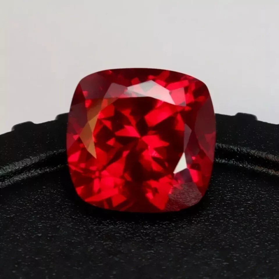 8.27 Ct AAA Blood Red Ruby Loose Cushion Gem Cut Use Ring, Jewelry Making Tools
