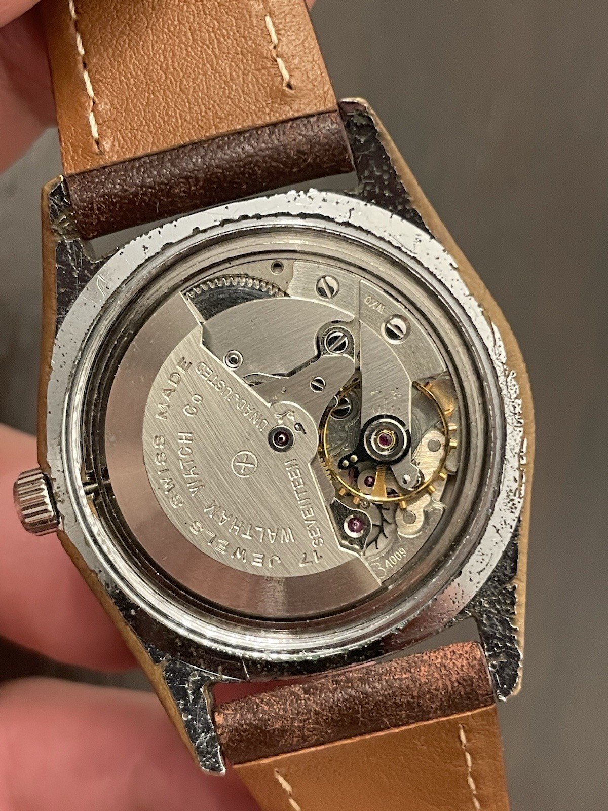 Waltham Vintage Automatic Day-Date Wristwatch 17 Jewels