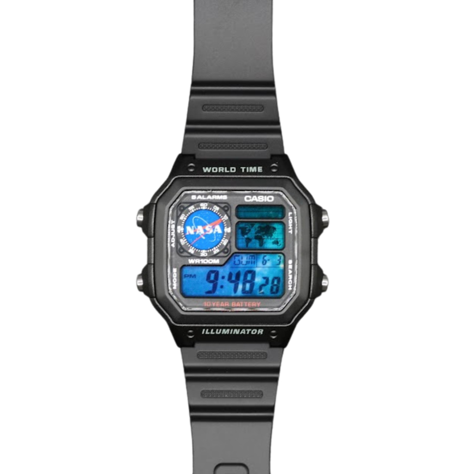 NASA Inspired | CASIO AE-1200WHD Royale | World Time Watch | Mod 🟦