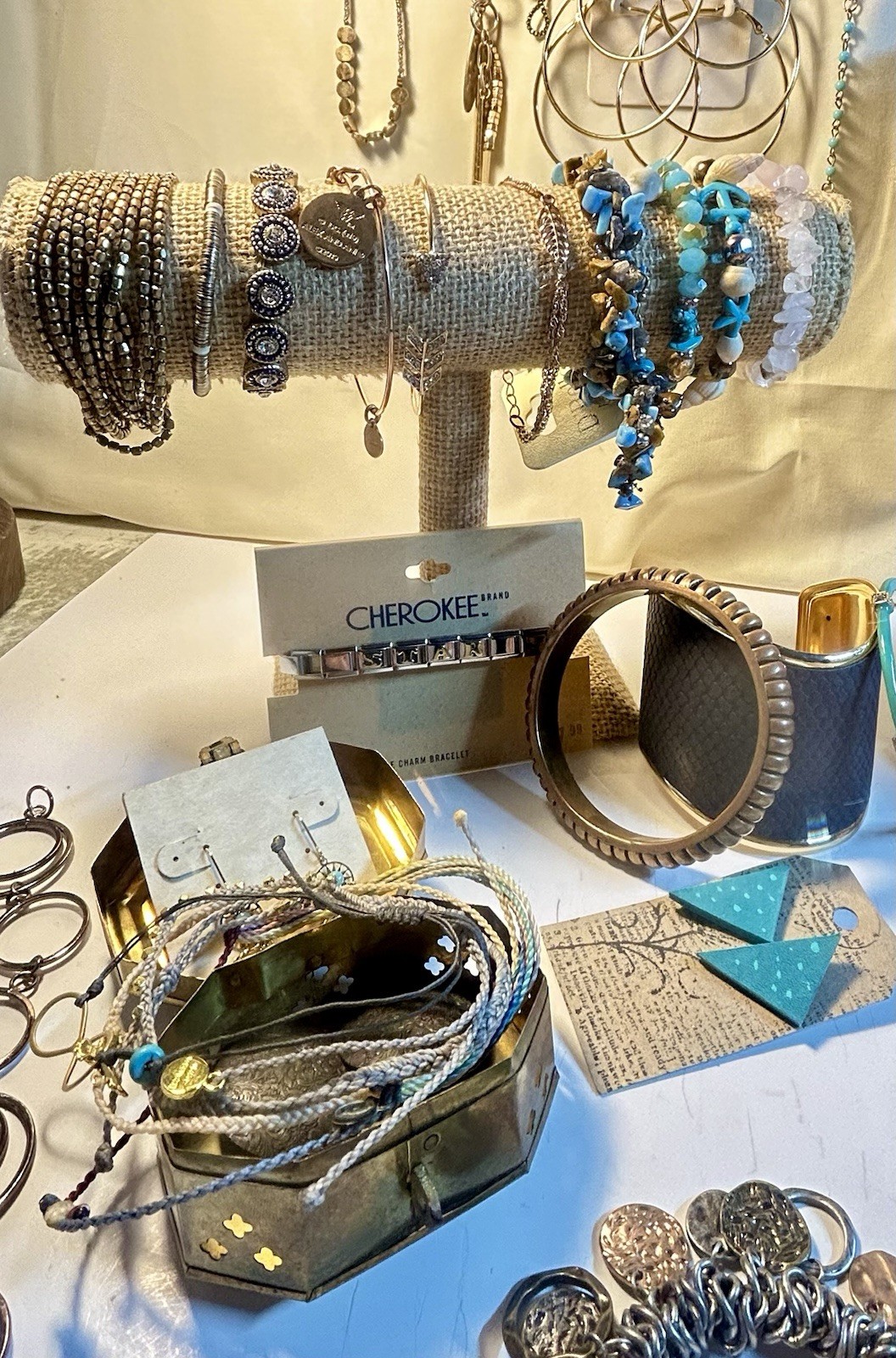 Southwestern/Native Gold-tone 100+Piece Lot with 3+Lbs of VTG to Modern Jewelry.