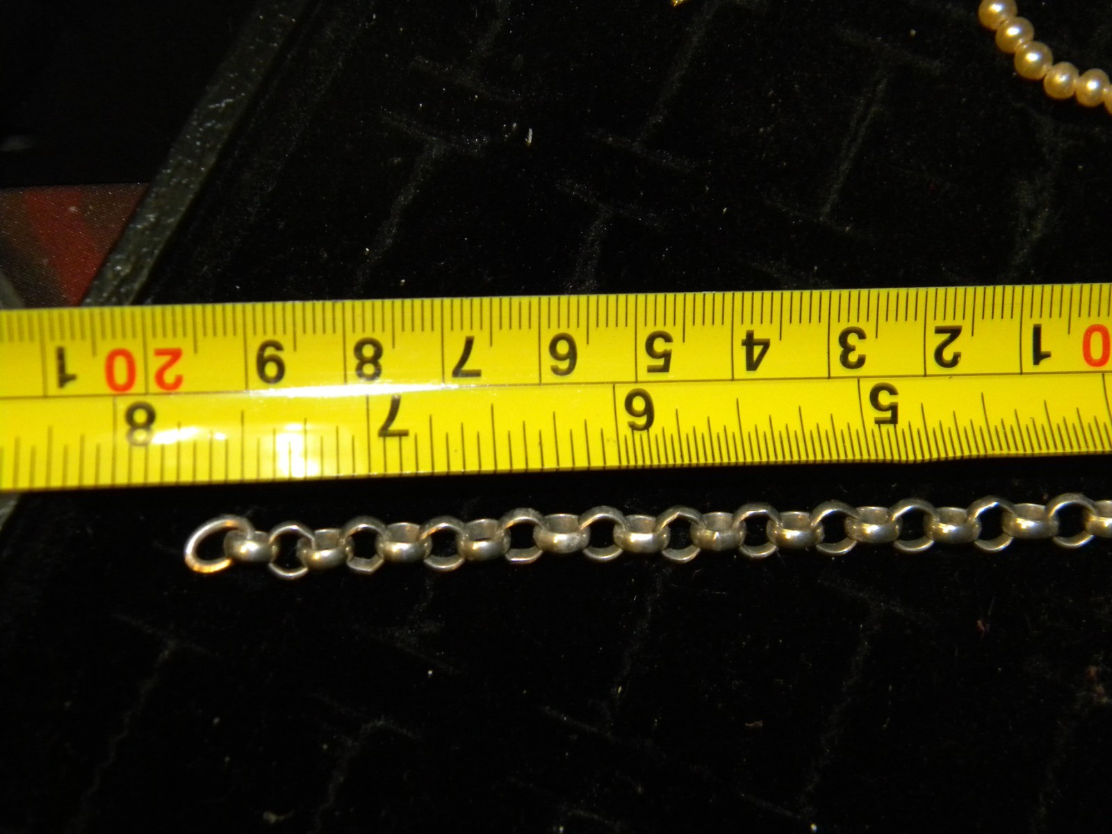 ROUND LINKS .925 STERLING SILVER BRACELET 7.75″ 11.7 GRAMS
