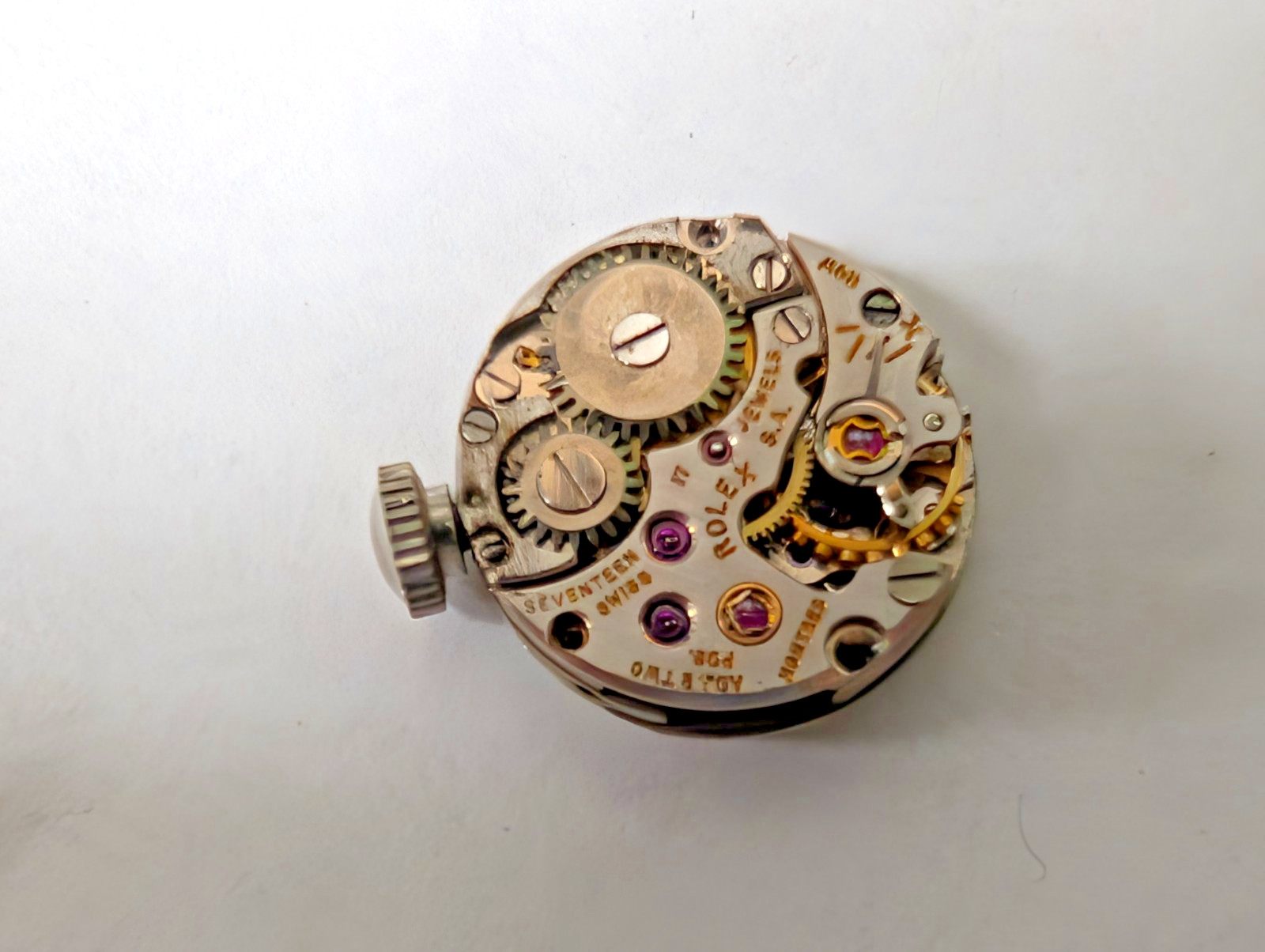 original Rolex Cellini Cal 282 Watch Movement, dial & crown approx 13.8mm diamet