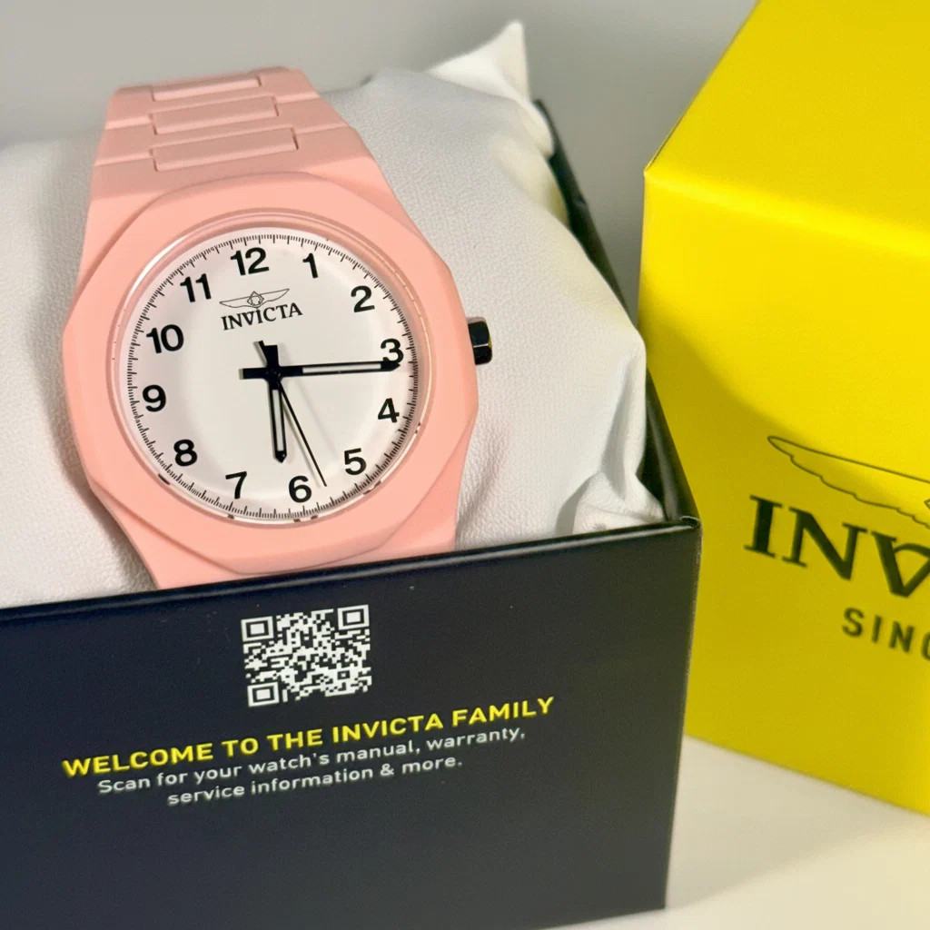 70389 Invicta Celestial Sintix Pink Lady Unisex 40mm White Face Watch- FUN!