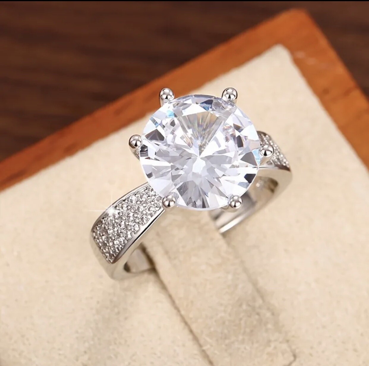 925 Plated Zicron Ring