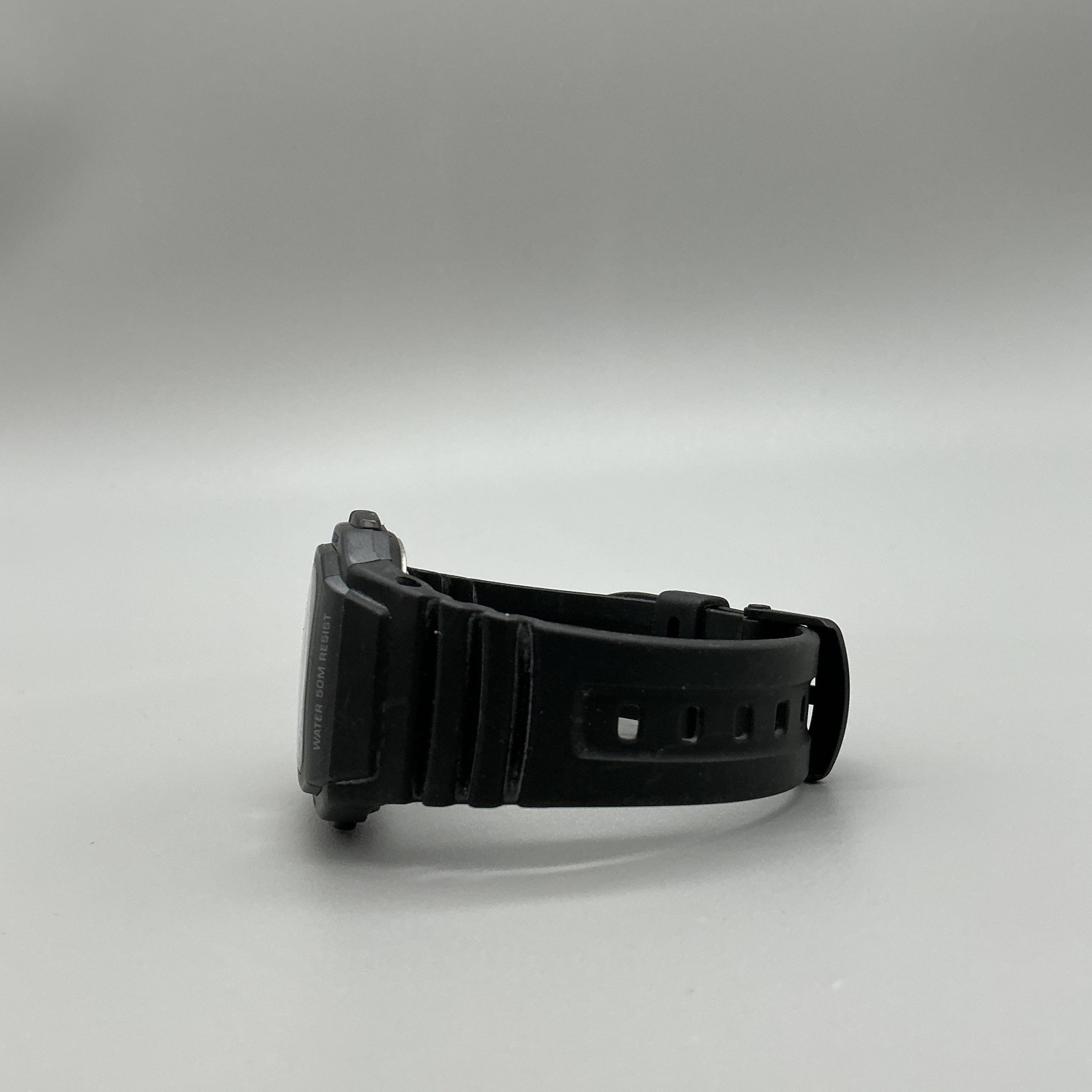 Casio W-96H Illuminator Mens Watch 36mm Digital Black Resin Alarm Day Date