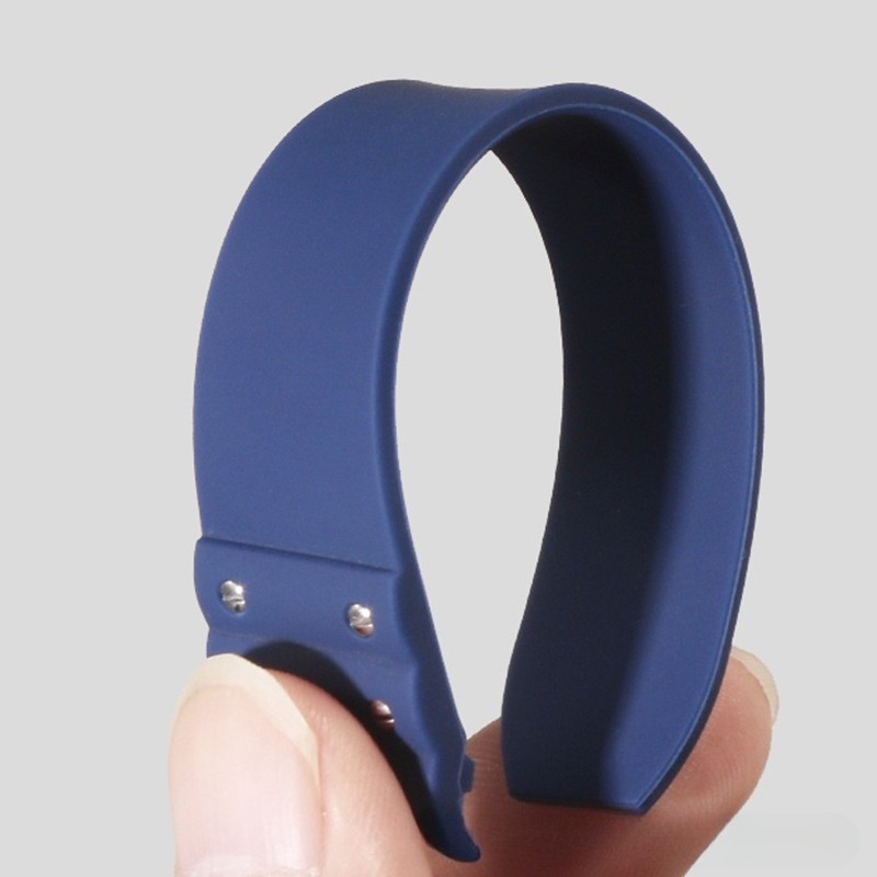 For Catier Santos Folding Clasp Waterproof Silicone Watch Strap Rubber Band 21mm