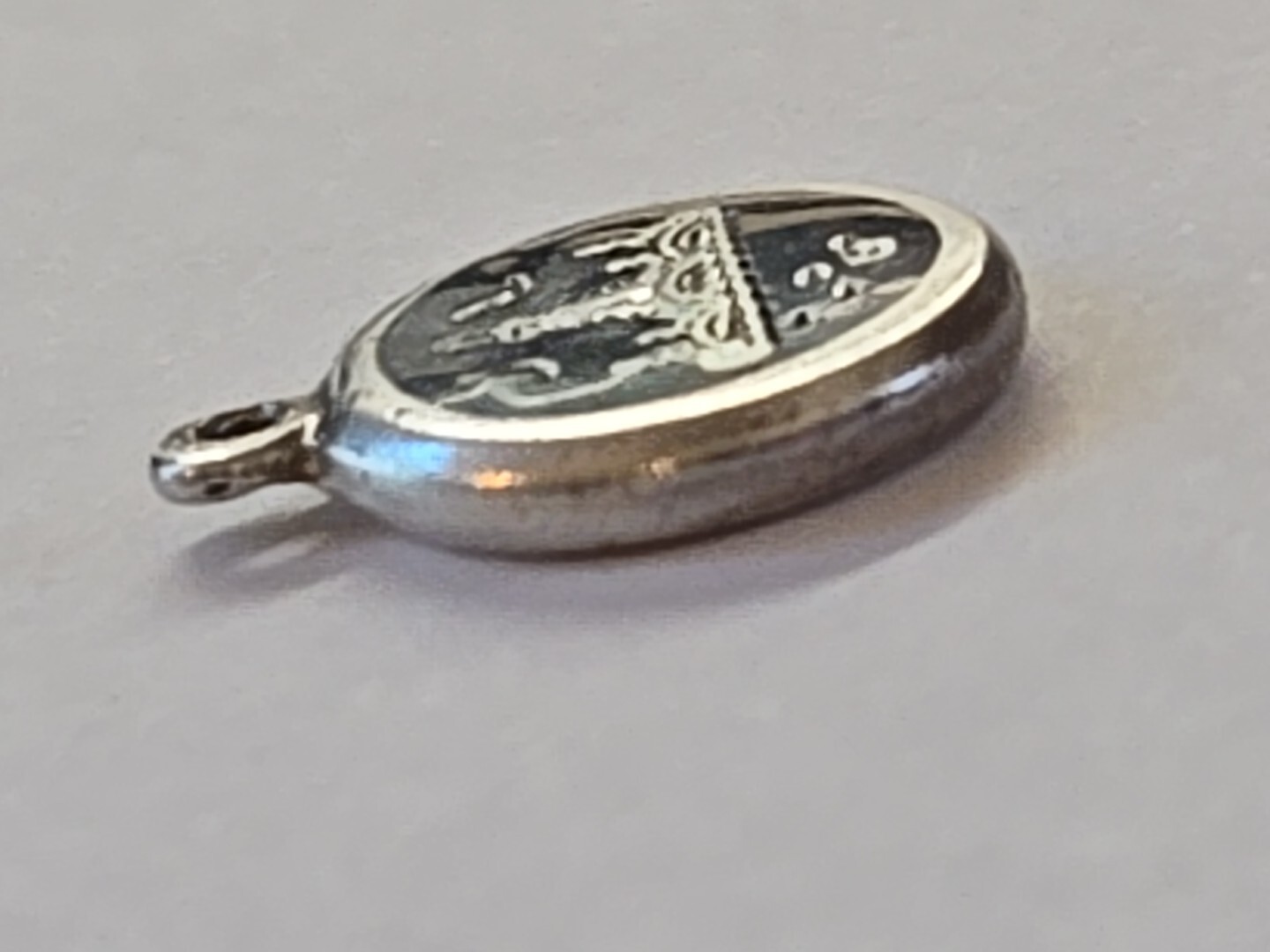 Sterling Silver ~ TAJ MAHAL Charm ~ ENAMEL ~ 2 SIDED ~ VINTAGE!