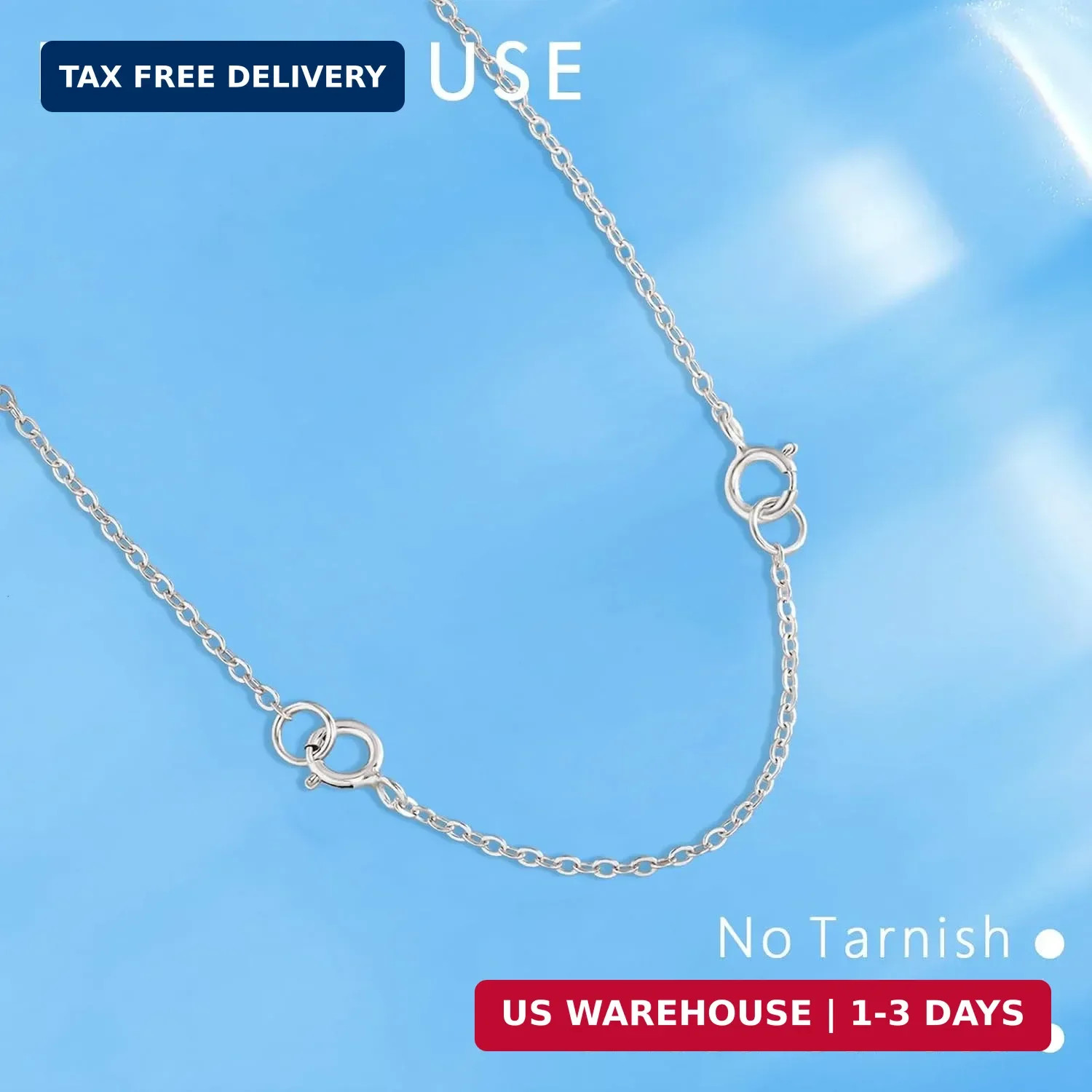 925 Sterling Silver Necklace Extender Silver Chain Extenders for Necklaces Brace