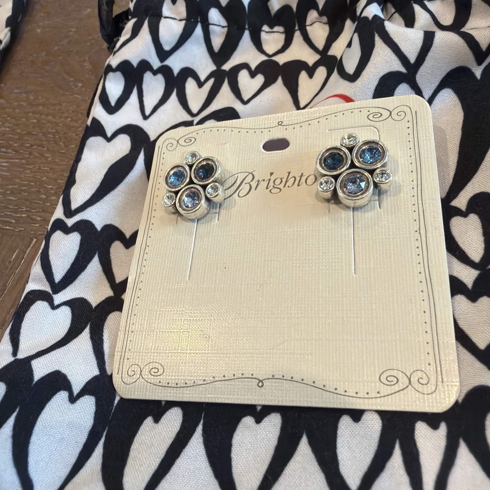 Brighton NWT Constella Cluster Post Earrings W/Pouch Retailed $58 **RETIRED**