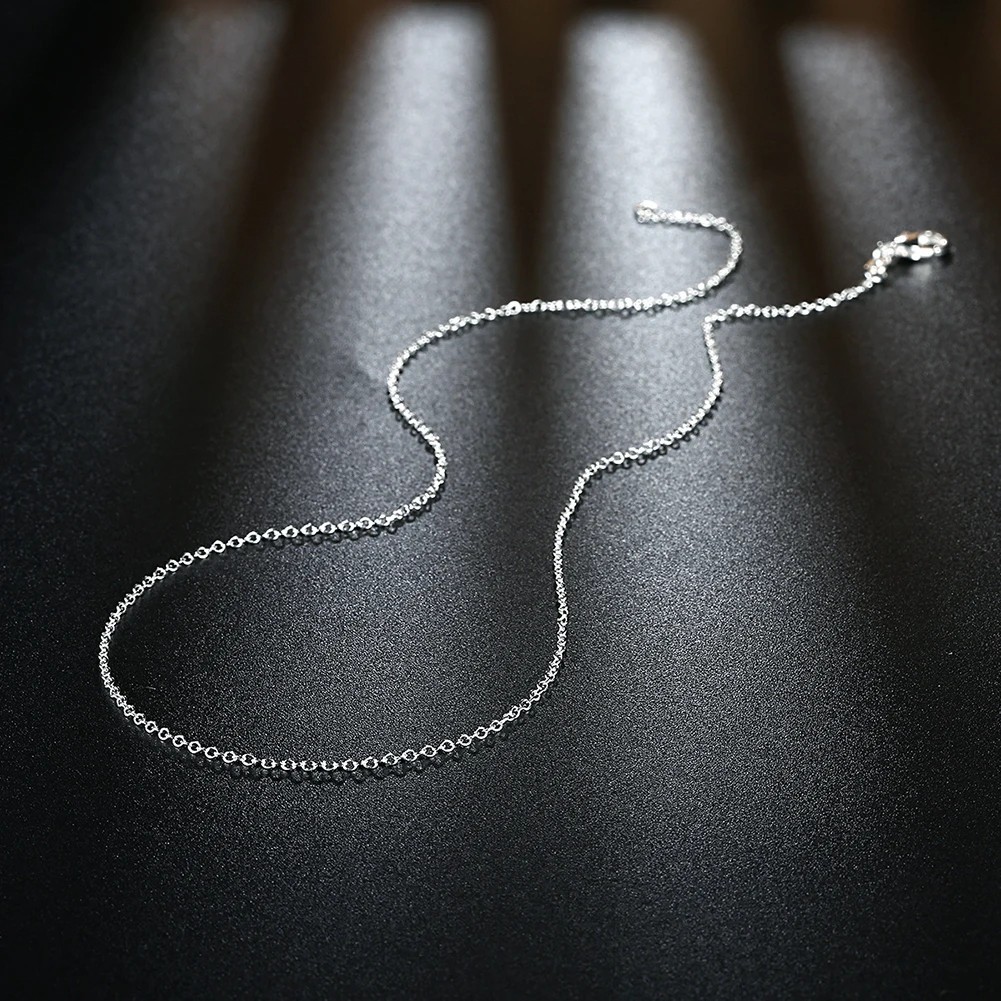 10PCS wholesale 925 sterling solid silver 1MM 16-30inch snake chain necklace