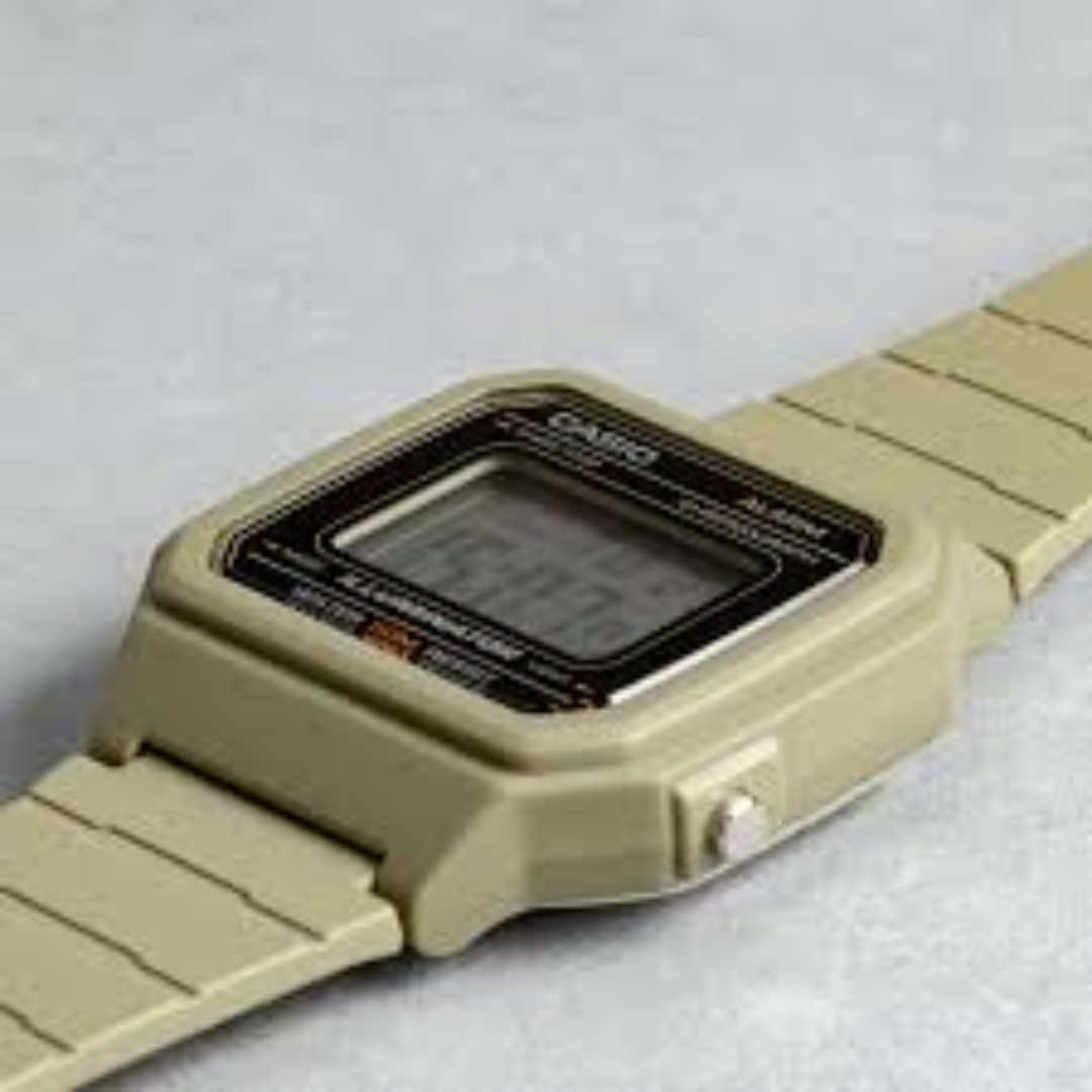 Casio W-217H-5AV Digital Watch LED Alarm Stopwatch 50M Water Resin Brown Quartz