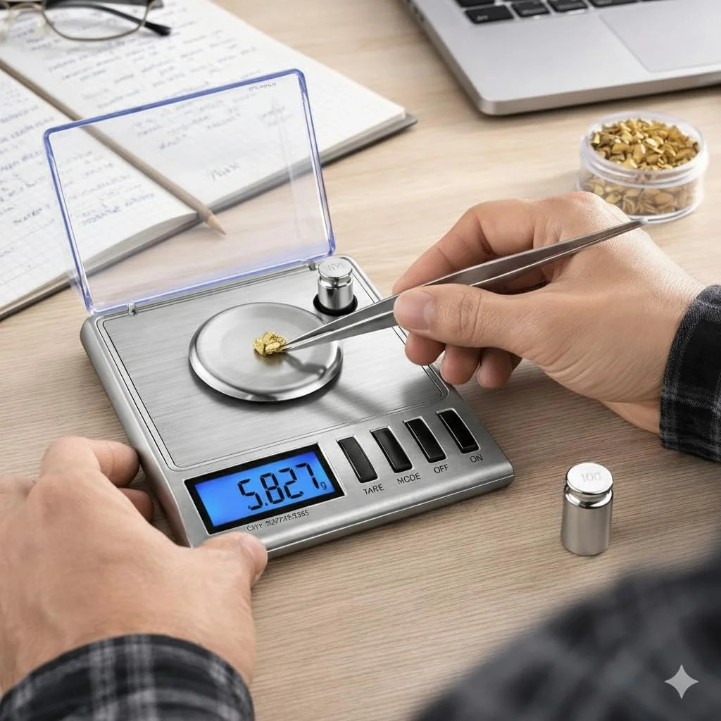 Smart Weigh GEM20-20g x 0.001 Grams, High Precision Digital Milligram Jewelry Sc