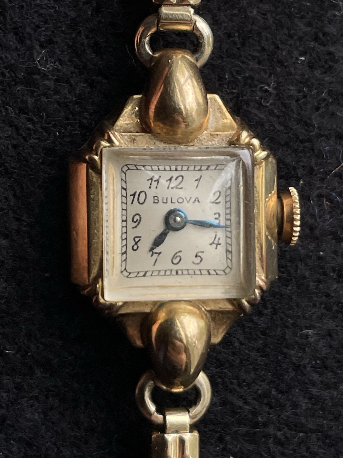 1947 Bulova Ladies Watch 21 Jewels 10K Gold Filled 12K GF Band Repair