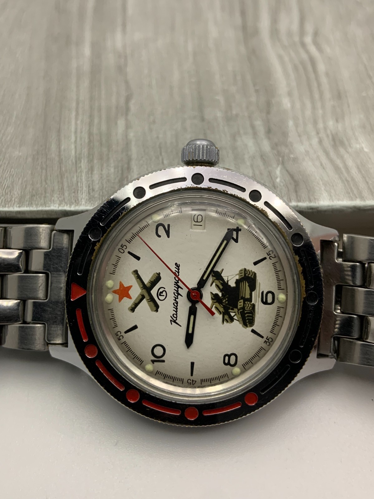 Military Soviet Men’s Watch Vostok Komandirskie Wostok Automatic USSR Russia