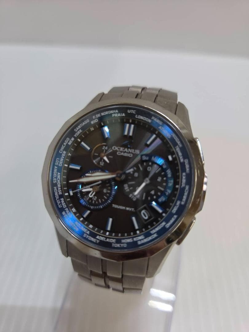 CASIO OCEANUS Manta OCW-S1400-1AJF Black Titanium Tough Solar Multiband 6 w/Box