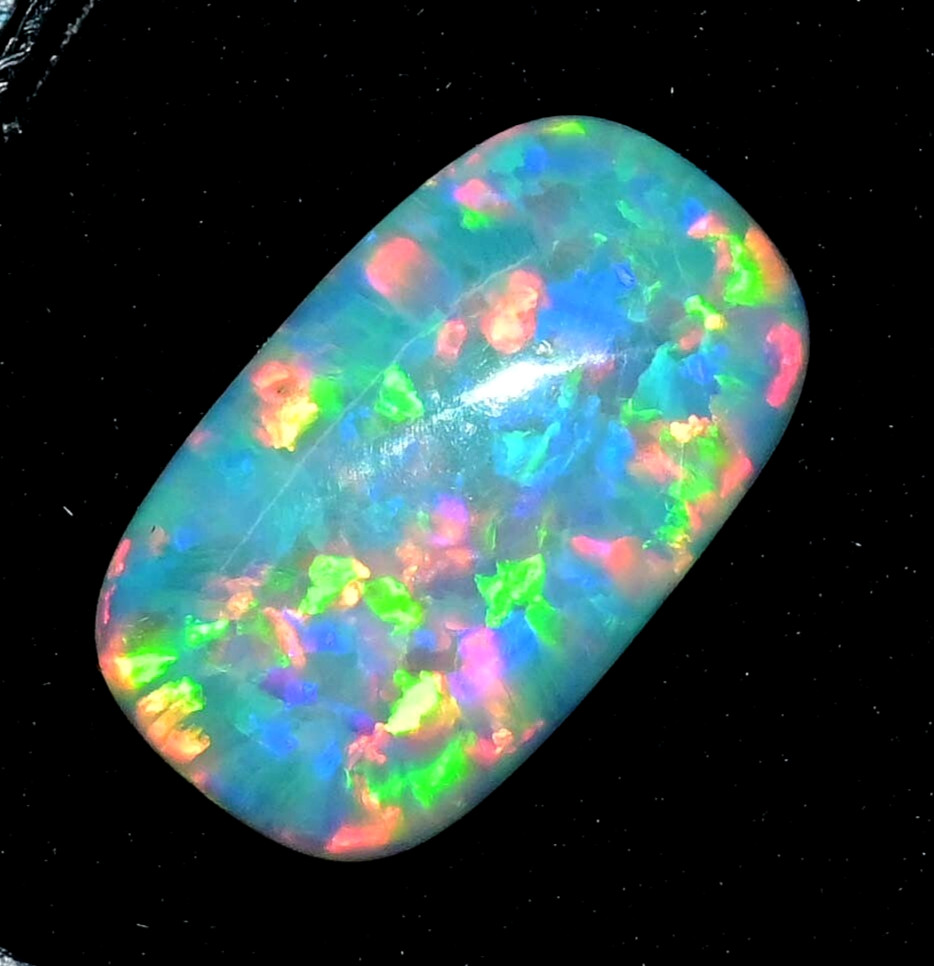 5.25 Ct Natural Ethiopian Fire Opal Certified Play of Color Untreated Gemstone