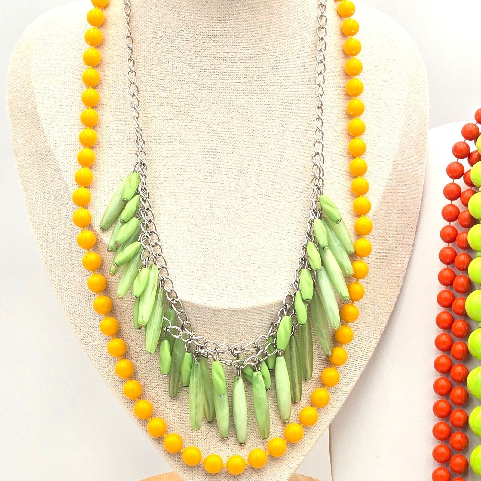 Citrus Delight Curated Jewelry Lot Bright Yellow Green Orange Set Colorful 12pc