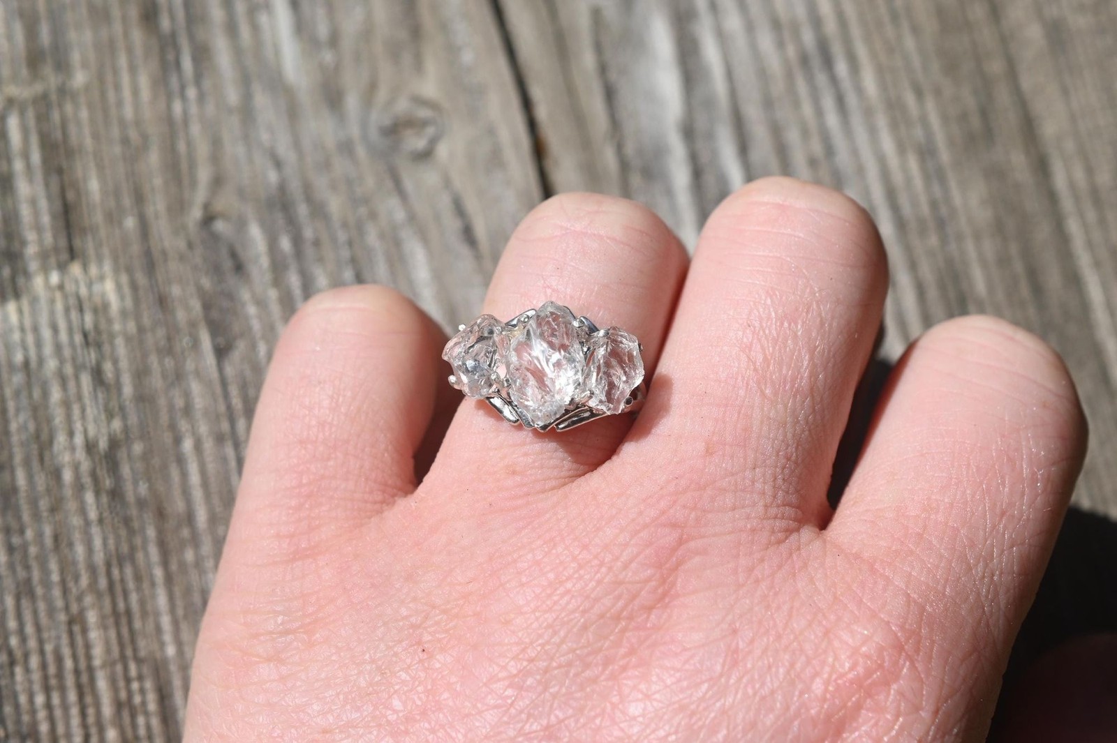 Engagement ring Lake county diamond sterling silver size 3 4 5 6 7 8 9 10 11 12