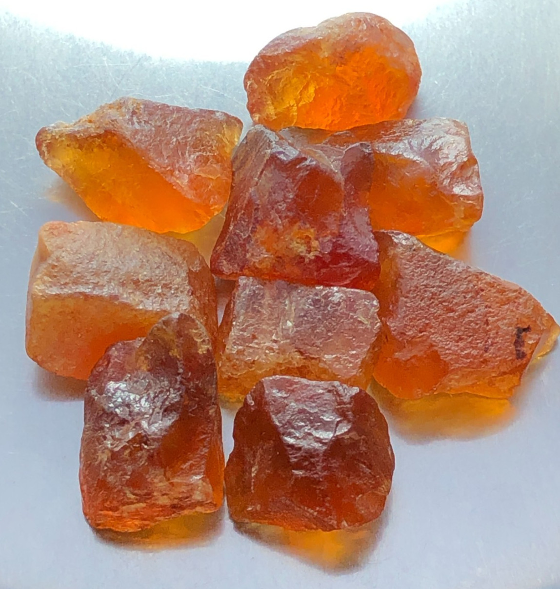60 carat Natural facet rough quality hessonite garnet from Africa loose gemstone