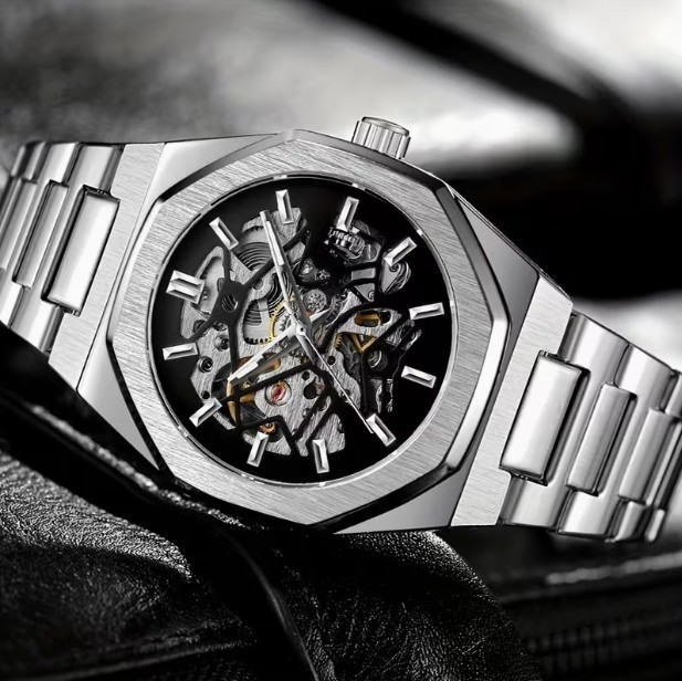 AUTOMATIC HOLLOW DIAL MENS WATCH