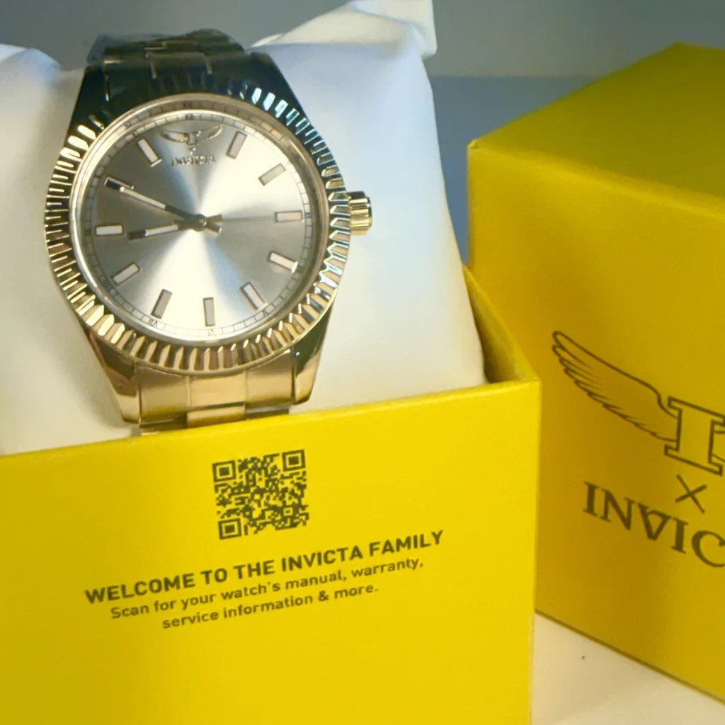 69005 Invicta Mens Specialty I Gold Dial 40mm Stainless Steel Watch 30m WR