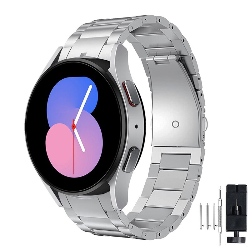 No Gaps Titanium Watch Band for Samsung Galaxy Watch 5/4 40/44mm Metal Strap