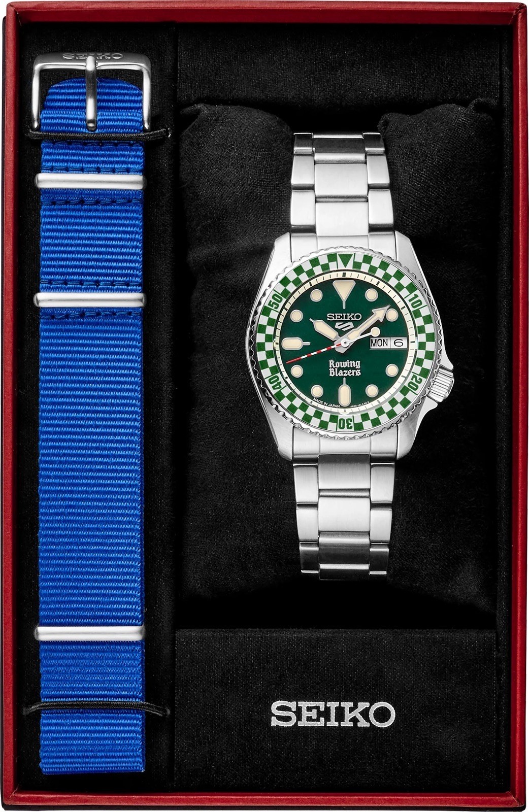 Seiko x Rowing Blazers x Wind Vintage 2026 Green Seiko 5 Diver 38mm – SRPM21